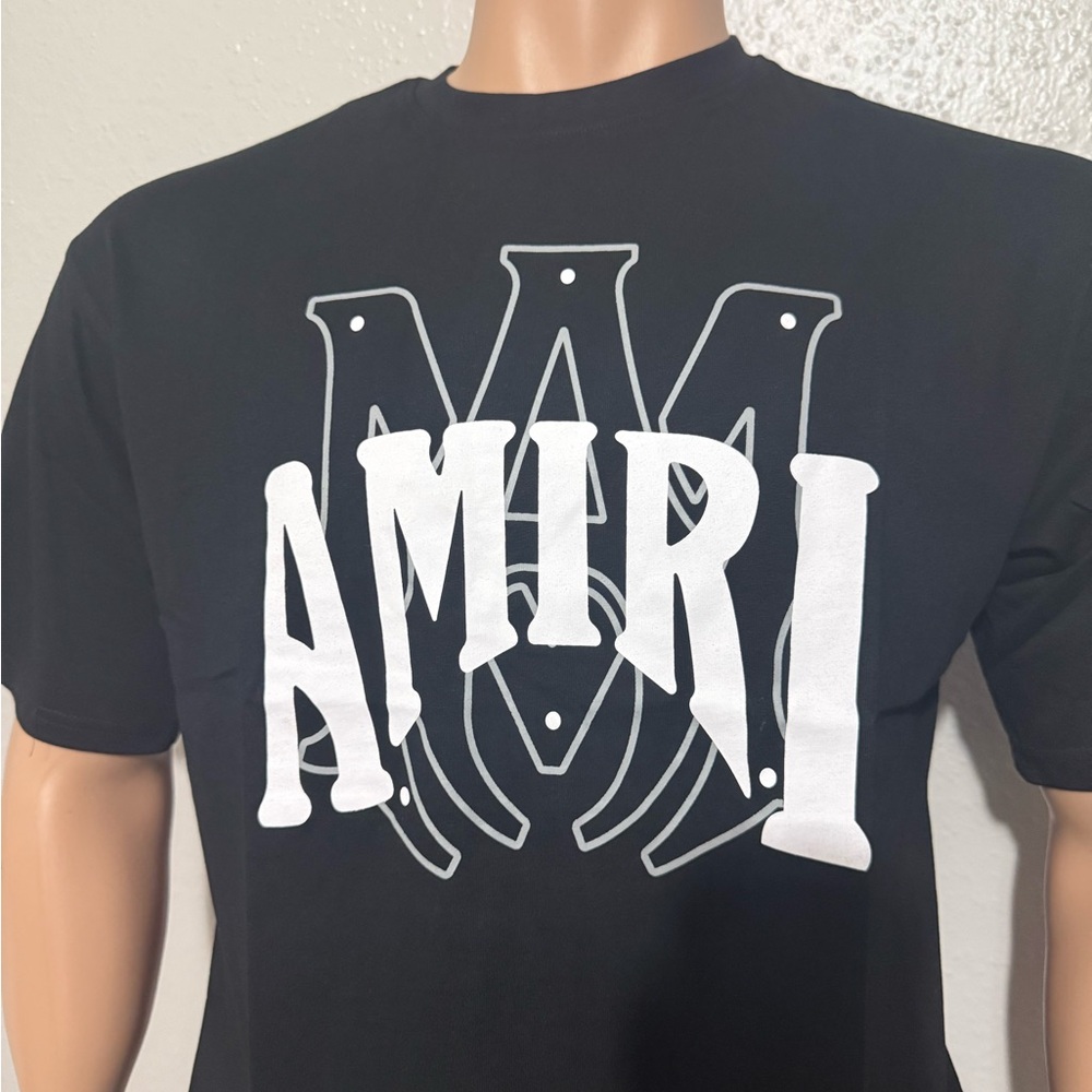 Amiri Black Graphic T-Shirt for Men - Picture 2 of 5